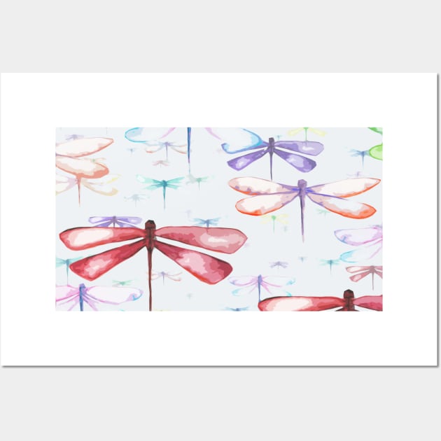 flight of the dragonflies Wall Art by HammerPenStudio